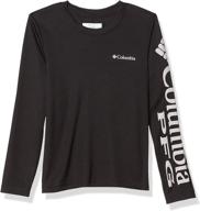 🧢 columbia youth boys terminal tackle long sleeve tee: rugged performance for active boys logo