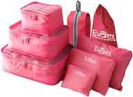 🧳 ultimate organization with evatex waterproof cosmetic packing cubes logo