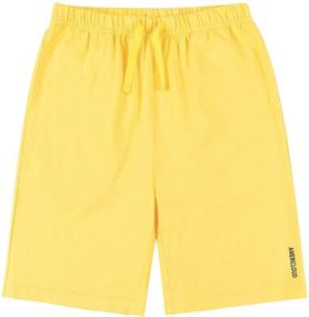 img 2 attached to 🩳 AMERICLOUD Drawstring Athletic Pockets Black X Large Boys' Shorts - Premium Comfort and Style