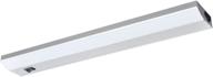 💡 ecolight 18-inch led direct wire under cabinet light bar: sleek silver gloss metallic design for effective illumination логотип