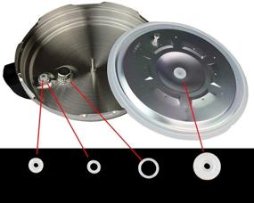 img 3 attached to 🔧 Instant Pot 5/6 Quart Models Silicone Sealing Gasket Set - Includes Red & Green Rings, Float Valve - Replacement Parts for Pressure Cooker