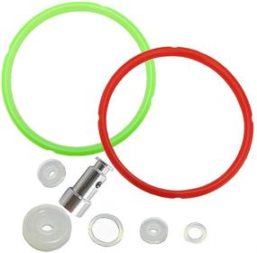 img 4 attached to 🔧 Instant Pot 5/6 Quart Models Silicone Sealing Gasket Set - Includes Red & Green Rings, Float Valve - Replacement Parts for Pressure Cooker