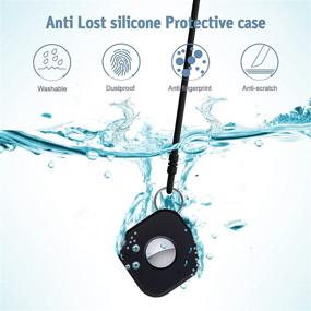 img 2 attached to 🔑 Topmade 4-Pack Silicone Protective Case with Key Chain Ring for Apple AirTag - Anti-Scratch Holder Cover for 2021 Tracker - Key & Pet Finder