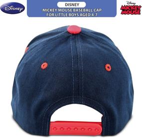 img 1 attached to 🧢 Disney Toddler Mickey Mouse Baseball Hat for Boys Ages 2-4, Kids Cap, Washed Sunhat