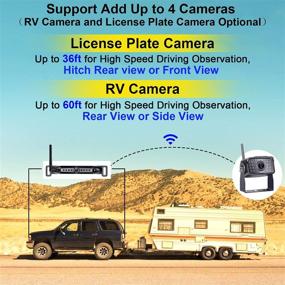 img 3 attached to 📷 AMTIFO A11 RV Backup Camera: HD 1080P Wireless Rear View System with 10 Inch Monitor, DVR Recording & IP69K Waterproof, Night Vision - Supports up to 4 RV Cameras