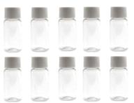 refillable transparent cosmetic container essential logo