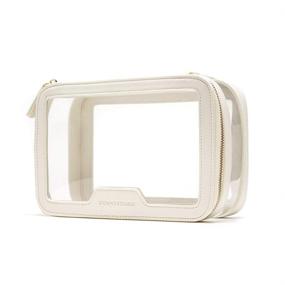 img 4 attached to 👝 Rownyeon Clear Makeup Case: Multipurpose Travel Organizer & Storage Bag in White