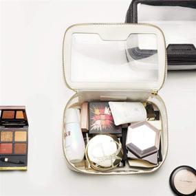 img 3 attached to 👝 Rownyeon Clear Makeup Case: Multipurpose Travel Organizer & Storage Bag in White