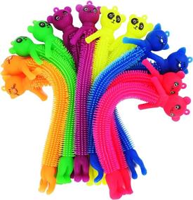 img 2 attached to 🎉 Fun and Tactile Special Supplies Kid’s Sensory Toys Fidget Strings with Cute Animal Faces, Set of 12