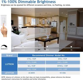 img 2 attached to 💡 Versatile Dimmable Recessed Junction with 3000K, 4000K, and 5000K Color Temperature Options