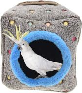 🏠 cozy winter bird nest house: hanging hammock for parrots, finches, hamsters, guinea pigs, rabbits, macaws, cockatoos, budgies, parakeets, and cockatiels logo
