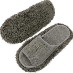 img 4 attached to Microfiber Slippers Unisex House Cleaning