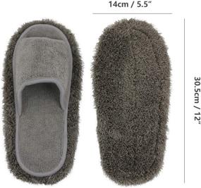 img 3 attached to Microfiber Slippers Unisex House Cleaning