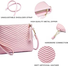 img 2 attached to Crossbody Shoulder Handbags Detachable Wristlet Women's Handbags & Wallets