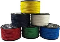 🎣 us ropes 6-piece assorted atwood rope mfg micro utility cord: versatile tactical nylon/polyester fishing gear, jewelry making, camping accessories | 1.18mm x 125ft reusable spool логотип