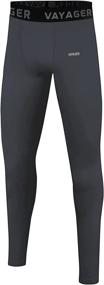 img 2 attached to 👖 VAYAGER Youth Boys' Compression Leggings: Ultimate Thermal Base Layer Pants for Active Performance