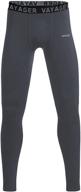 👖 vayager youth boys' compression leggings: ultimate thermal base layer pants for active performance logo