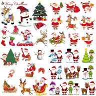 christmas washable transfers appliques decorative logo