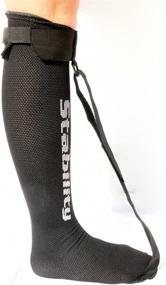 img 1 attached to Optimum Support Single Strap Night Sock for Plantar Fasciitis and Achilles Tendonitis (Regular)