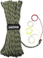 🔥 wildair paracord survival ropes: 4-in-1 u.s. military type iii with fire-starter tinder & fishing line logo