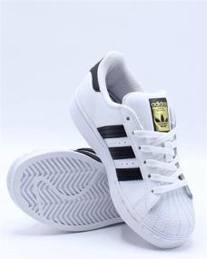 img 3 attached to 👦 White Boys' Adidas Originals Superstar Sneaker Shoes - Popular Sneakers for Boys