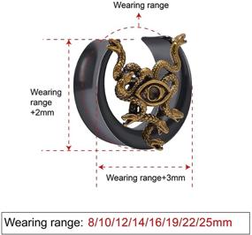 img 3 attached to COOEAR Stainless Piercing Tunnels Stretchers