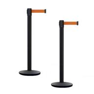 ccw set of 2 retractable belt barrier stanchion occupational health & safety products logo
