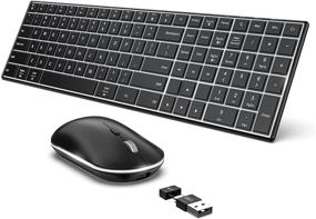 img 4 attached to 💻 Набор клавиатуры и мыши с подсветкой для Mac и Windows с возможностью зарядки - Черный