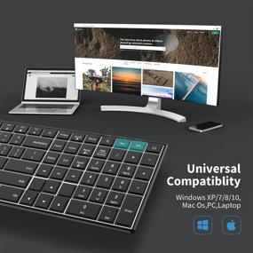 img 3 attached to 💻 Набор клавиатуры и мыши с подсветкой для Mac и Windows с возможностью зарядки - Черный