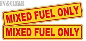 img 4 attached to Fuel Oil Gas Pair MIXED FUEL ONLY Decals + Stickers + Labels + Markers