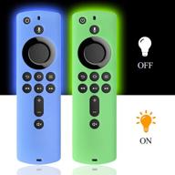 silicone firestick compatible glowblue glowgreen television & video logo
