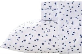 img 1 attached to 🛏️ Navy Twin Printed Bed Sheets from MI ZONE