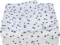 🛏️ navy twin printed bed sheets from mi zone logo