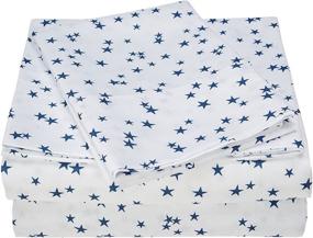 img 4 attached to 🛏️ Navy Twin Printed Bed Sheets from MI ZONE