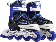 🛼 ancheer adjustable inline skates with light-up blades for girls, boys, kids, adults, and women - roller skates for children, teens, toddlers - indoor/outdoor in-line skating logo