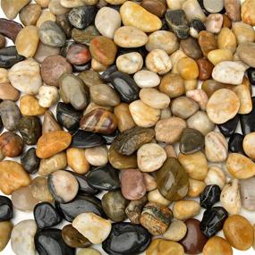 img 1 attached to 🌿 Enhance Your Décor with Mr. Fireglass Polished Pebbles Decorative Natural Stones: Perfect Aquarium Gravel, Landscaping Rocks, Vase Filler, Fish Tank Gems