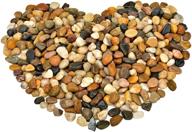 🌿 enhance your décor with mr. fireglass polished pebbles decorative natural stones: perfect aquarium gravel, landscaping rocks, vase filler, fish tank gems logo