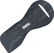 optimized evoc bike chain cover velcro bag - road bike chain guard for convenient bike travel, ultimate protection from grease and damage during transportation - sleek black logo