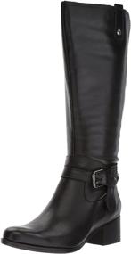 img 4 attached to Women's Naturalizer Saddle Riding Boot - Shoes and Athletic for Women