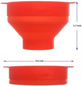 img 3 attached to Collapsible Popcorn Bowl with Lid and Handles - Silicone Microwave Popcorn Popper for Home Microwave Popcorn Makers