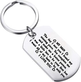 img 4 attached to ❤️ FUSTMW Keychain for Your Amazing Husband or Boyfriend!
