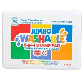 img 3 attached to High-quality & Versatile: READY 2 LEARN-SA546 Jumbo 6-in-1 Washable Stamp Pad - Perfect for Scrapbooks, Posters, and Cards!