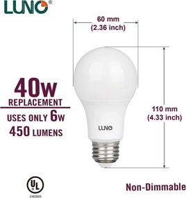 img 2 attached to 💡 LUNO Недиммируемые промышленные электротехнические и осветительные компоненты: Сертифицированные эквивалентные люмены для оптимальной эффективности