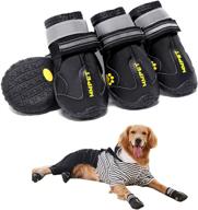 🐾 waterproof dog boots: miemie non-slip outdoor dog shoes with reflective strips - durable booties for small, medium, and large dogs logo