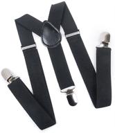 elenker baby boys 1-inch wide adjustable solid color suspenders logo