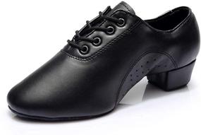 img 3 attached to HROYL Leather Lace Up Ballroom Performence Men's Shoes