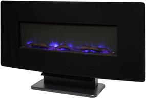 img 2 attached to Muskoka Curved Front Mount Fireplace Black