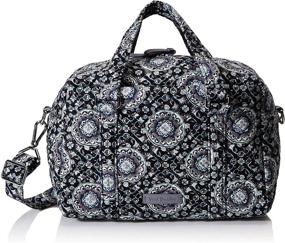 img 4 attached to Vera Bradley Signature Rosette Women's Handbag: Stylish & Convenient Top-Handle Bags