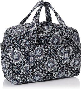 img 3 attached to Vera Bradley Signature Rosette Women's Handbag: Stylish & Convenient Top-Handle Bags