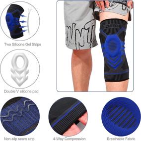 img 1 attached to 🏋️ LIZUTECH Knee Brace: Effective Pain Relief for Men and Women - Running, Basketball, Meniscus Tears, ACL, MCL, Arthritis, Tendonitis